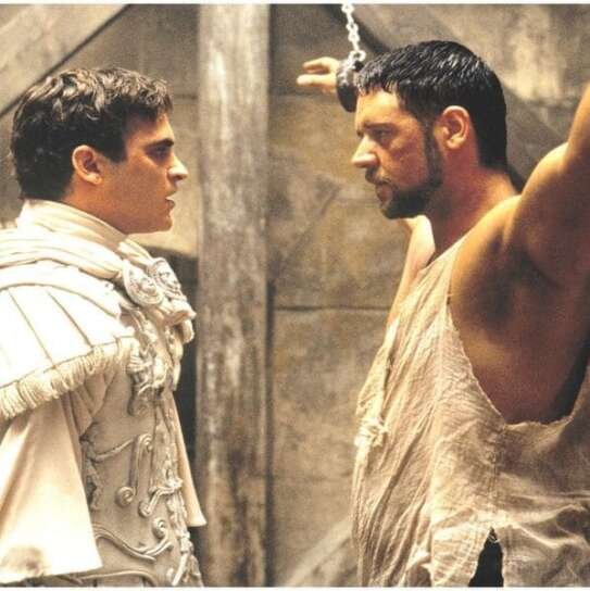 Russell Crowe e Joaquin phoenix