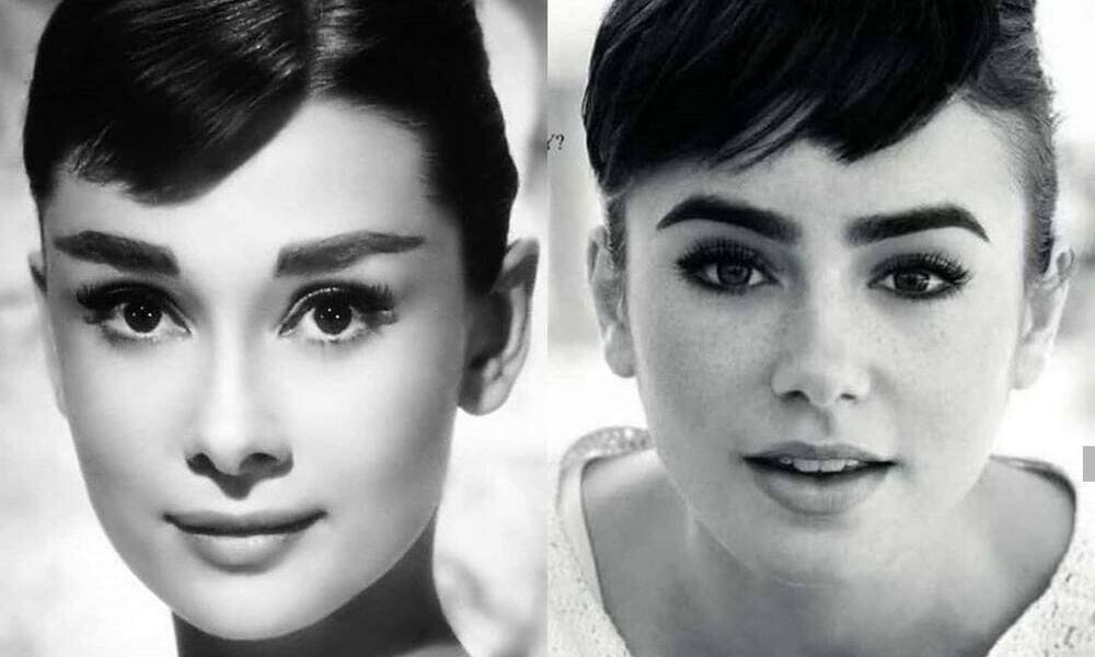 Audrey Epburn e Lily Collins