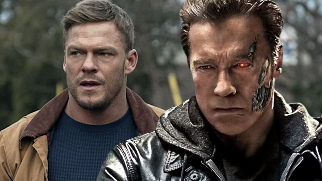 Terminator, Alan Ritchson e Arnold Schwarzennegger