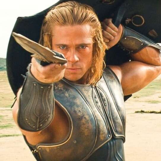 Troy, la recensione su Almanacco Cinema. Nella foto: Brad Pitt