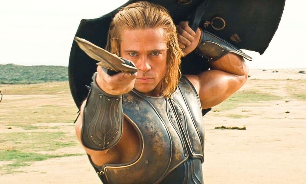 Troy, la recensione su Almanacco Cinema. Nella foto: Brad Pitt