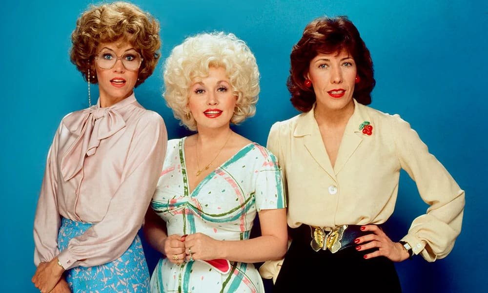 Dolly Parton con Jane Fonda e Lily Tomlin in Dalle 9 alle 5... orario continuato (1980)