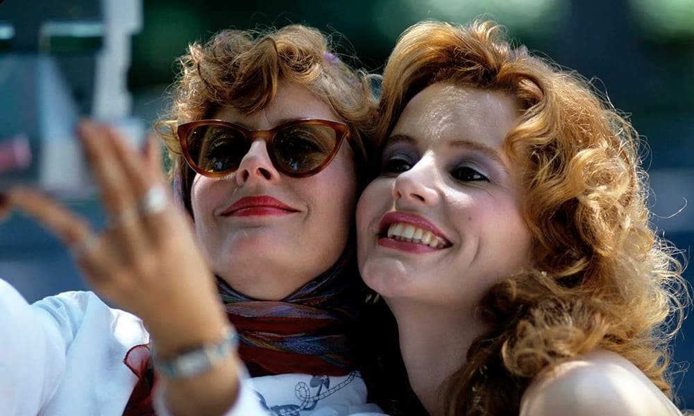 Thelma & Louise: nella foto, Susan Sarandon e Geena Davis