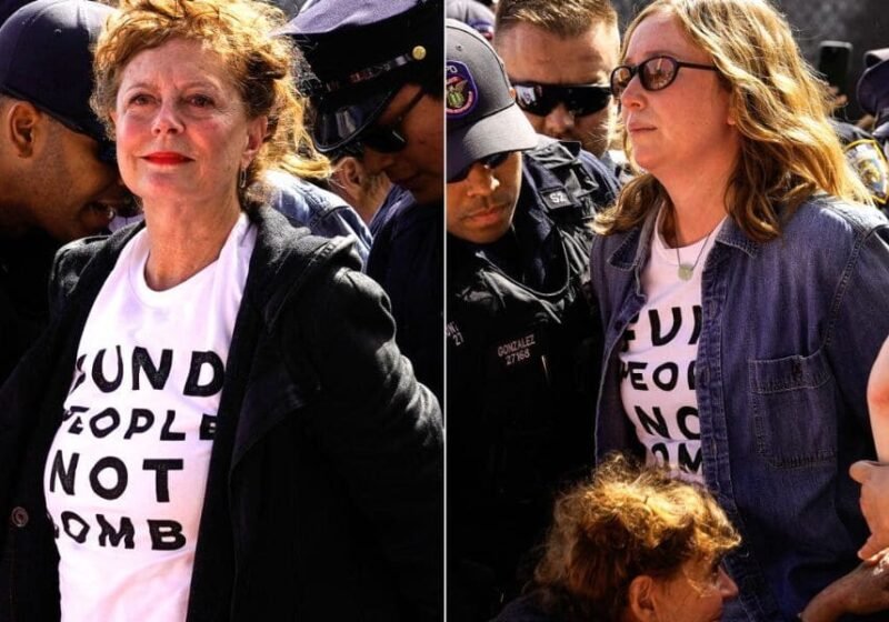 Susan Sarandon e Hannah Einbinder arrestate a New York