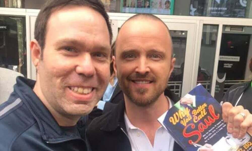 Intervista Stevan Keslowitz: la foto con Aaron Paul, che interpreta Jesse Pinkman in Breaking Bad